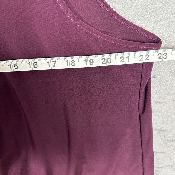 Susan Lawrence Womens Blouse Purple Pullover Sleeveless Plus Size 2X - Picture 6 of 11